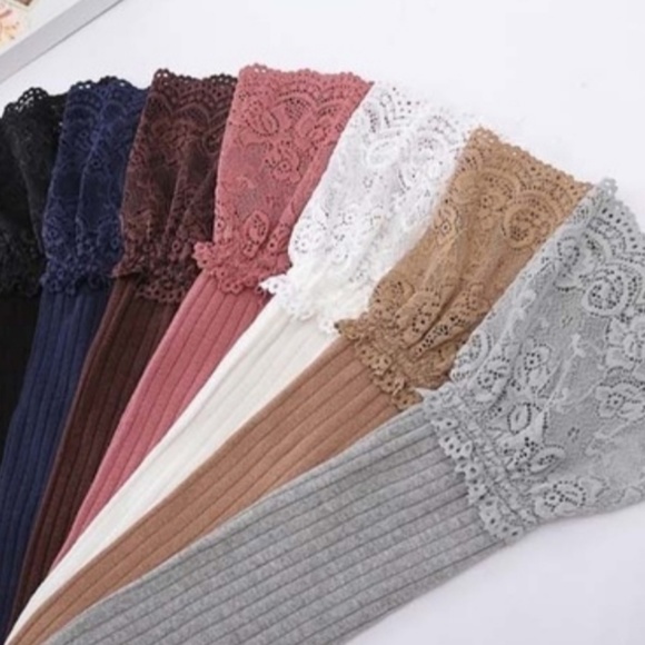 unknown Other - Knee high tights cable knit